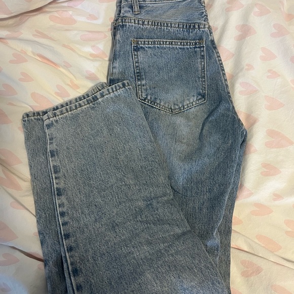 PRINCESS POLLY asymmetrical straight leg jeans - Picture 3 of 6